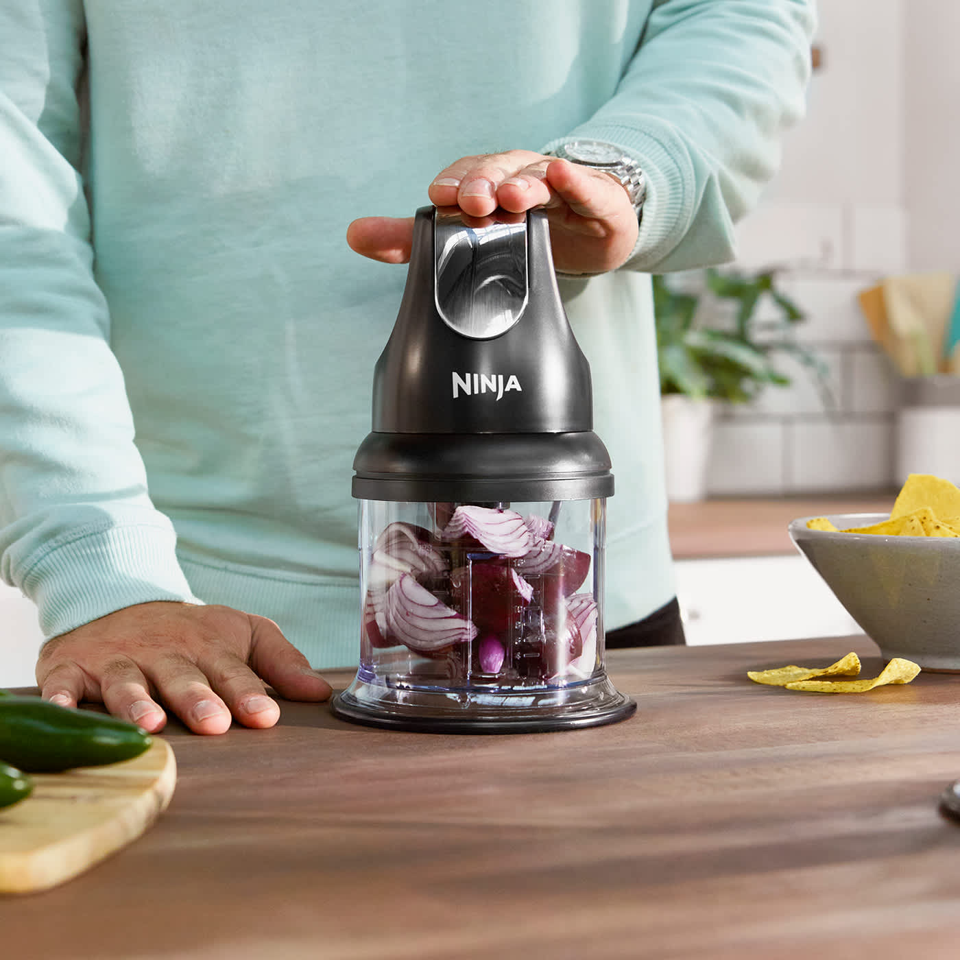 Ninja Professional Stackable Chopper 200W - NJ1002UKBK - SharkNinja UK